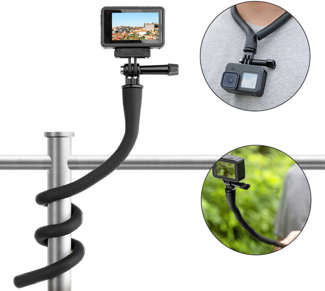 고프로 셀카봉 플렉시블 고정 마운트 텔레신, 단품, 1개