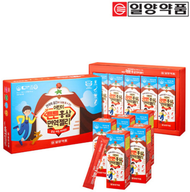 일양약품 어린이튼튼 홍삼면역젤리 50포 1박스, 750g