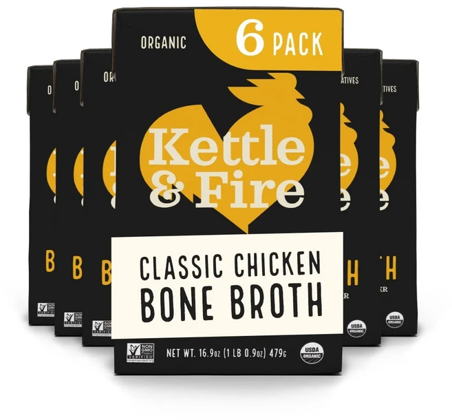 주전자와 불 육수 치킨 본 32온스, Chicken Bone Broth, 32 Ounce (Pack of 1) - 쿠팡