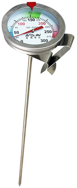 AD.AV 加長型多用途不銹鋼溫度計 GE-725D, 1個