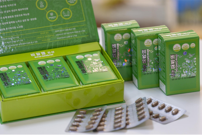 비알엠진산(고려홍삼농축액분말 홍경천추출물 옥타코사놀 멀티비타민 등을 하루 딱 1번에), 1박스, 120정