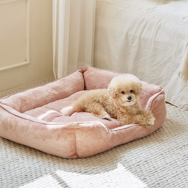 울리 허니콤방석 강아지방석, 딸기스무디, 1개