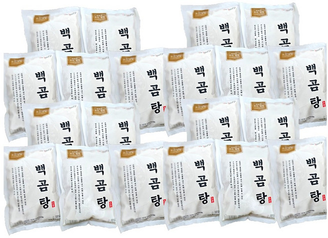 한우 백곰탕 사골 곰국, 20개, 400g