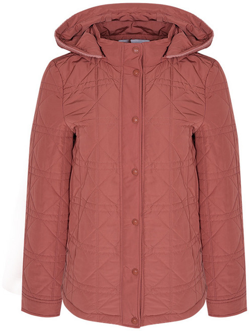 크로커다일레이디 사각·다이아 퀼팅 탈부착 후드 패딩_CLDWPD102