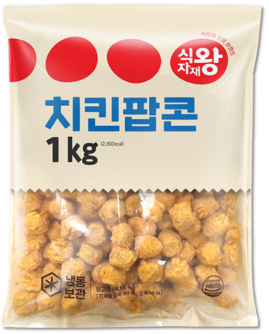 바이오푸드몰_식자재왕 치킨팝콘, 1kg, 29개