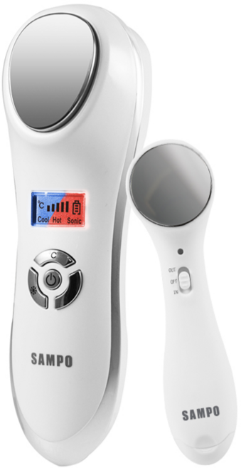 SAMPO 聲寶 冷熱美膚儀 導入美容儀, 白色, 1510+1512