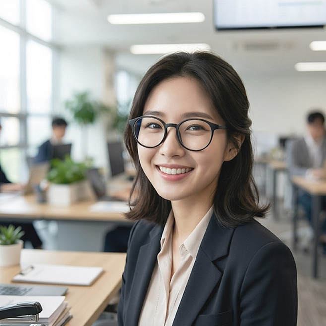 4위 - 엄지척 자동초점 스마트 돋보기안경 노안안경 블루라이트차단 뿔테 확대경, 1개, 00436-검정