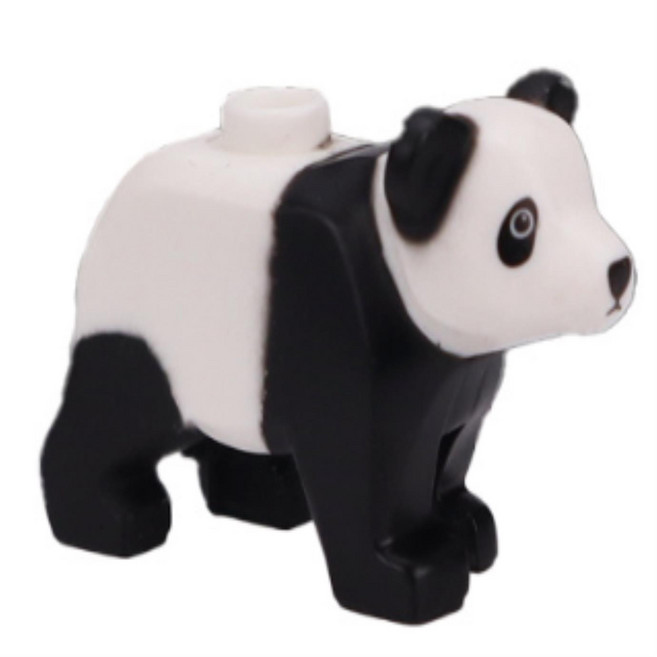 아스라다 동물 빌딩 블록 도시 대형 장식품 개 양 돼지 소 마운트 악어 호랑이 독수리 장난감 K014, 1개