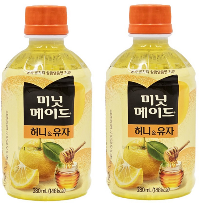 미닛메이드 허니유자 280ml 12패트, 12개
