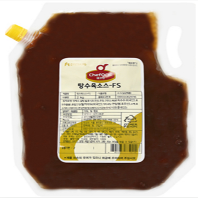 냉장 대상 쉐프원 꿔바로우 탕수육소스 2kg 1BOX (5입), 쉐프원 꿔바로우 탕수육소스 2kg (박스상품 5개입), 5개