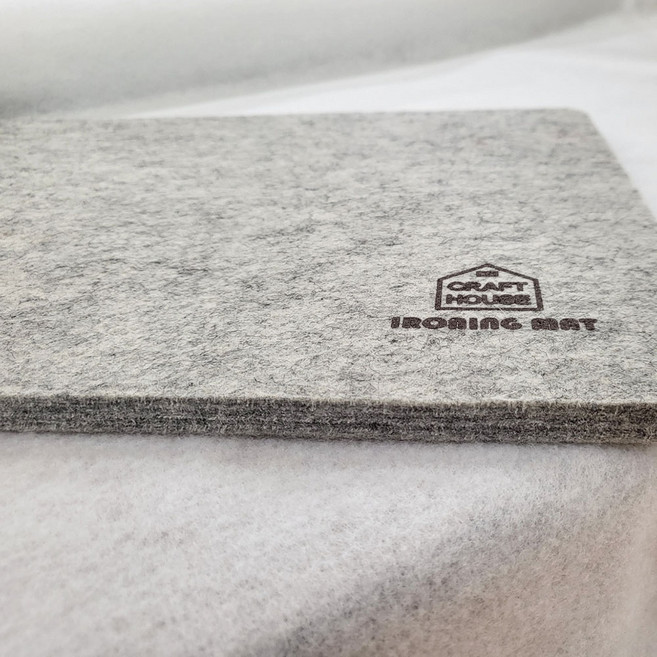 양모아이론매트(소) 30cm * 46cm/양모다림판/울매트, 1개, 연한그레이