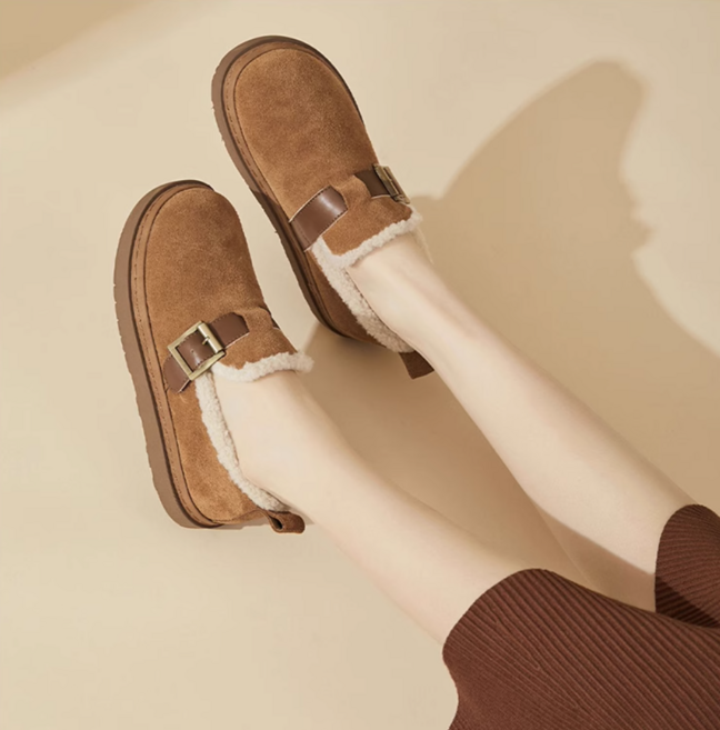 Daphne 여성겨울털신발 실내화 사무실 퍼슬리퍼 털신발 거실화