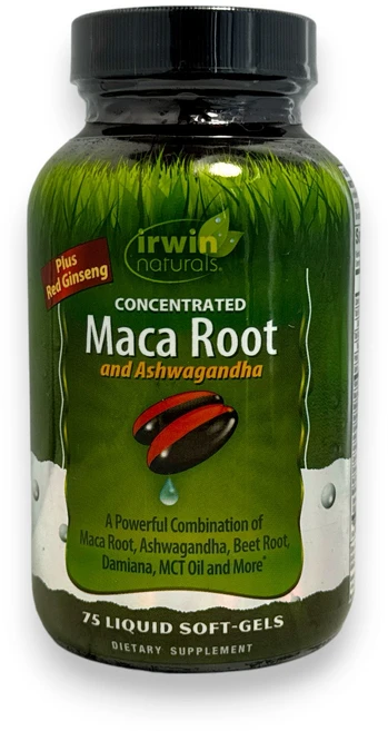 Irwin Naturals 농축 마카 뿌리 및 아슈와간다 건강보조식품75 134748, Irwin Naturals 농축 마카 뿌리 및 아슈와간, 1개 - 쿠팡