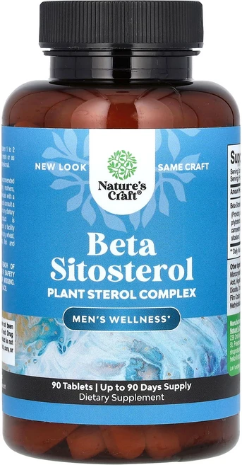 건강에 좋은영양제 Nature's Craft 베타 시토스테롤 식물성 스테롤 복합체 90정 지금구입하세요 곧품절되요, 1개 - 쿠팡