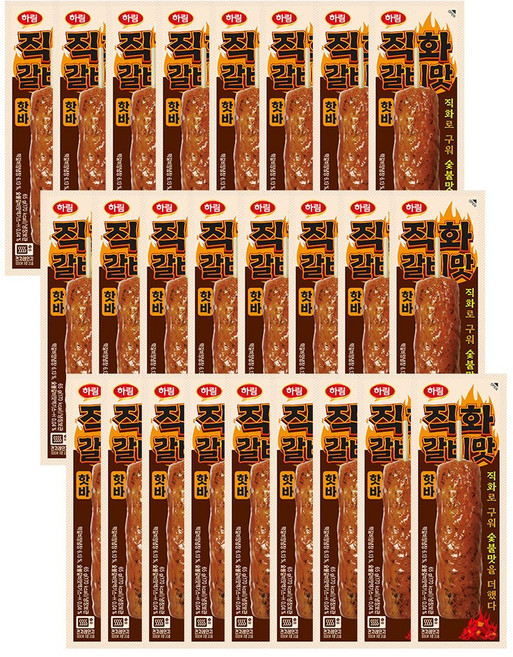 하림 직화갈비맛 핫바 65g, 25개
