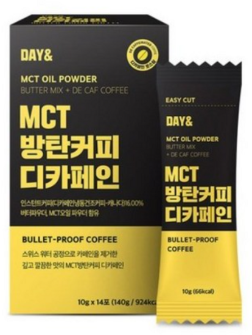 데이앤 MCT 방탄커피 디카페인, 10g, 14개입, 7개
