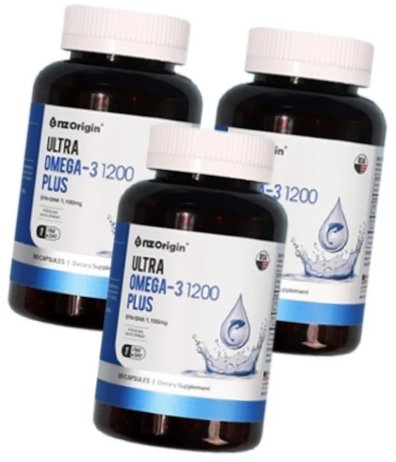 엔젯오리진 울트라 오메가3 1200 플러스 90캡슐 3병 9개월분, 90정, 3개 - 쿠팡