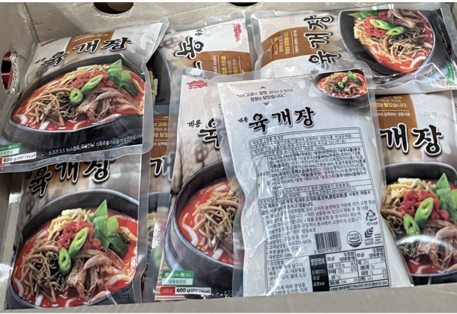 계룡식품 육개장 600g, 5개