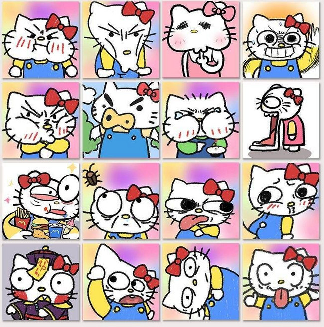 번블랙 병맛 관종 인싸 쓸데없는선물 웃긴 캐릭터 우정 굿즈 스티커, 1세트, 병맛E