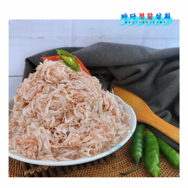 [강경 바다젓갈] 국내산 새우젓 봄젓, 500g, 1개