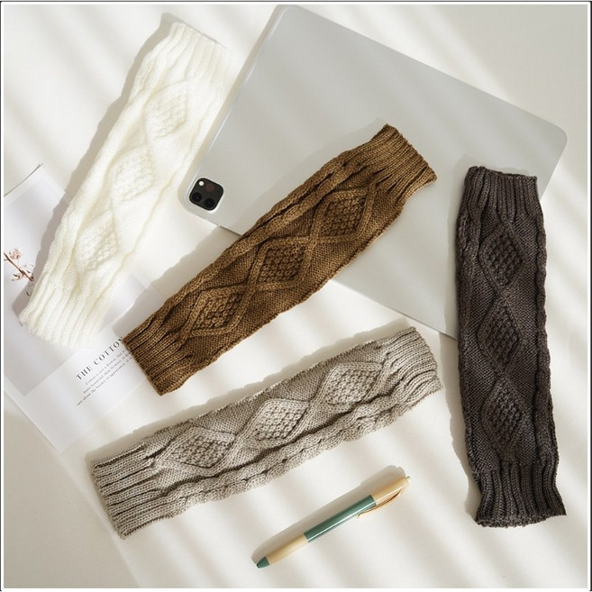 따뜻한 여성 니트 롱 핸드워머 팔토시 장갑 암워머