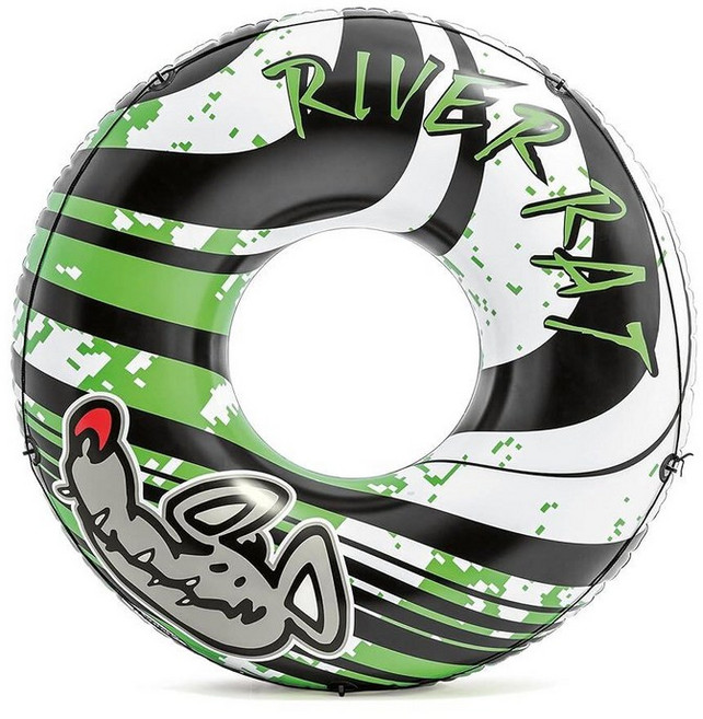 Intex 3팩 River Rat 121.9cm(48인치) 공기 주입식 튜브 호수/수영장/강용 | 68209E 3개 206924, 1팩