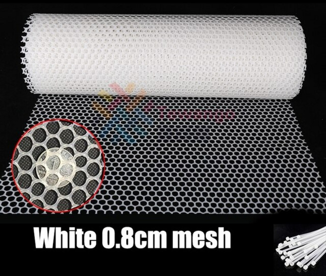 방묘문 펫도어 Tewango-떨어짐 방지 네트워크 고양이 애완동물 발코니 안전 울타리 DIY 플라스틱 메쉬 그물, 01 White 0.8cm MESH_01 0.5mx2m, 1개