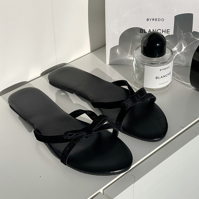 엠에스어패럴 여성용 리본 슬리퍼 플립플랍 쪼리