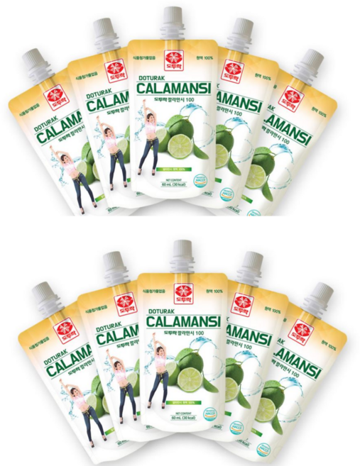 깔라만시 원액 주스 % 휴대용 60ml, 10팩