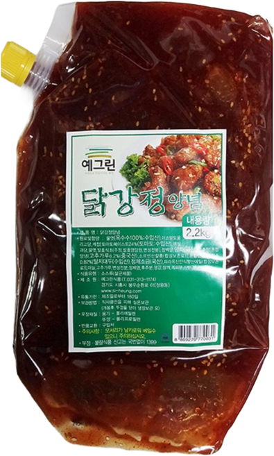 닭강정소스 ( 예그린 2.2kg ) X 6개 [업소용], 쿠팡 본상품선택