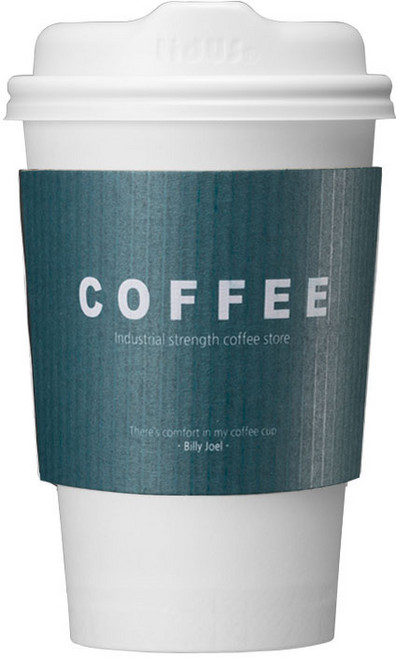 오케이워터 민트 종이홀더 800개 16온스용 테이크아웃컵 컵홀더 종이컵 카페 슬리브, 1개