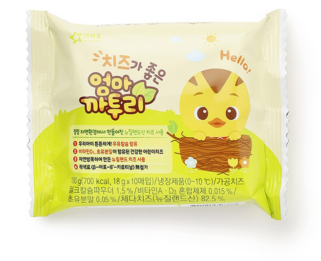 아워홈 치즈가 좋은 엄마까투리, 1개, 180g, 치즈맛