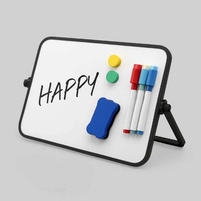 디어나비 휴대용 스탠드 양면 미니 화이트보드 풀세트