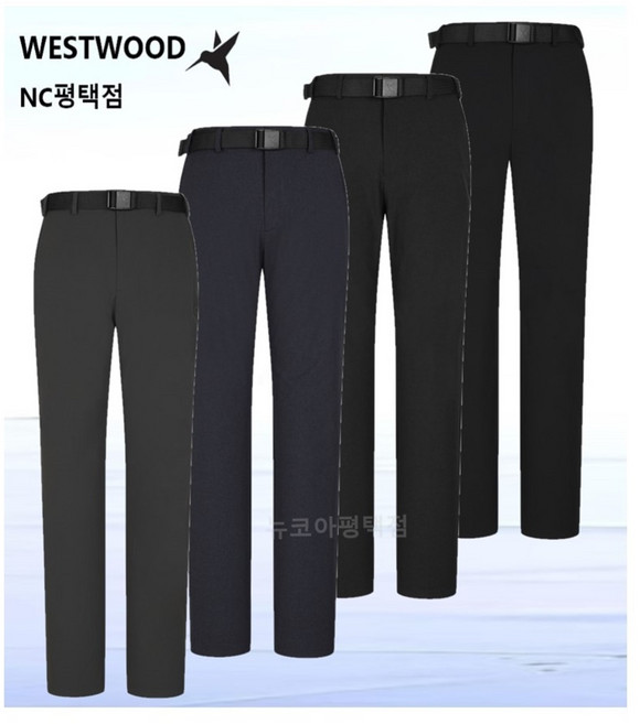 웨스트우드 WESTWOOD 남성 신축성이 좋고 데일리로 입을 수 있는 베이직 노턱 팬츠 4컬러 WP1MTPL501