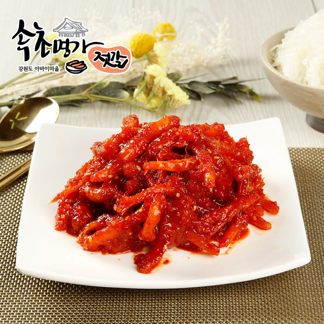[속초명가젓갈] 아삭한 식감의 건강한 감칠맛 국내산 생더덕무침, 1kg, 1개