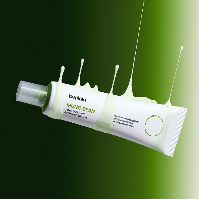 1+1/모공탄력 비플레인 녹두 모공 타이트업 수딩 크림 60ml 1+1 기획, 2개