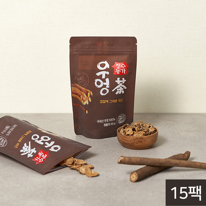 장수농가 국내산 우엉차 50g, 1개입, 15개