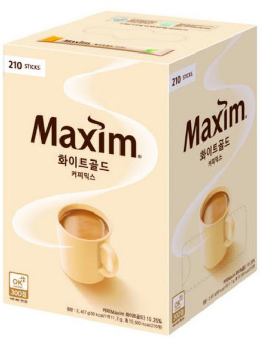 맥심 화이트골드 커피믹스, 11.7g, 210개입, 1개