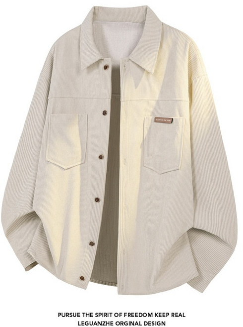 ANYOU 와이셔츠긴팔셔츠 남성 봄 루즈핏 캐주얼 남성 셔츠 아우터