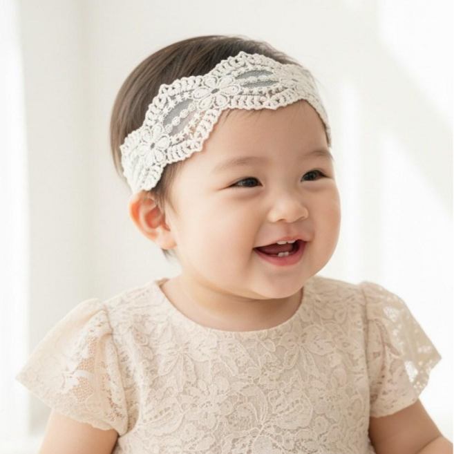 스타일원 아기 레이스 헤어 밴드