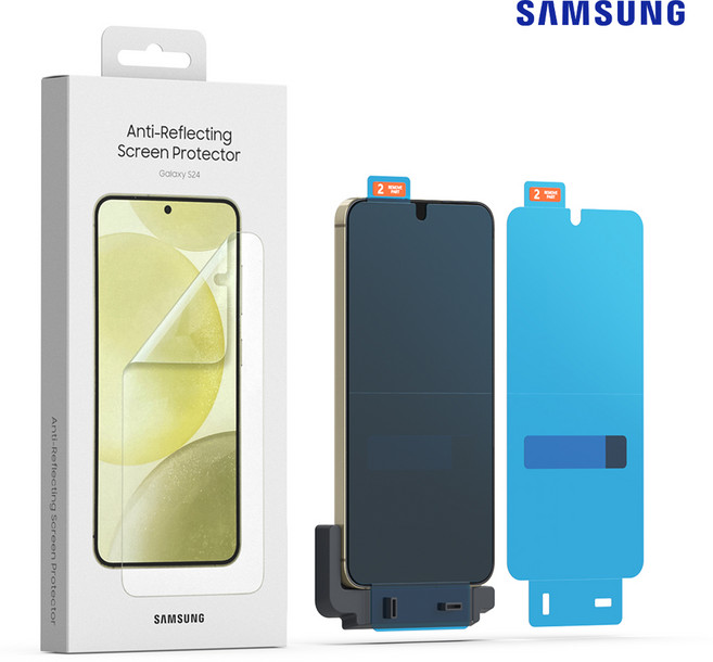 삼성 AR 스크린 프로텍터 저반사 전면 액정보호 필름 2매 구성 ( 셀프부착 가이드툴 포함 ), 1개