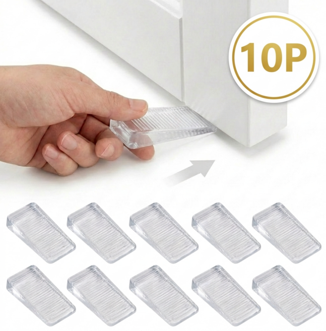 블루포인트 가구 수평맞추기 높이 밀림방지 레벨러 10p, 1세트, 투명