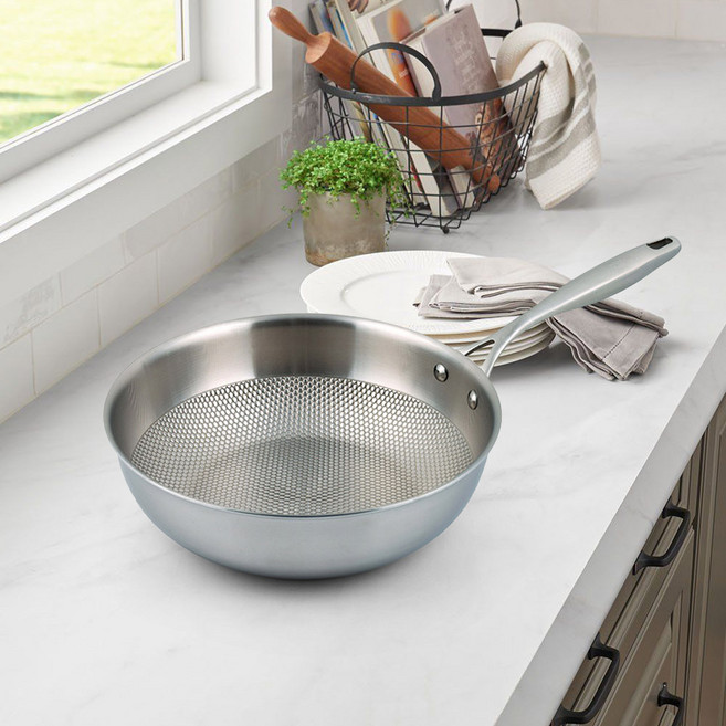 리빙글로리 마스타스타 국내생산 무연마 통5중 궁중팬, 24cm, 1개