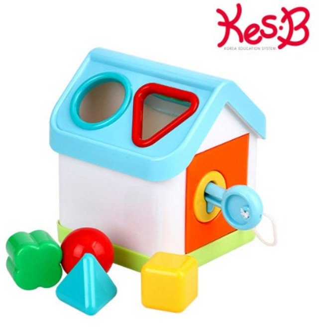 [캐스B]튼튼 열쇠블럭도형하우스, 1개