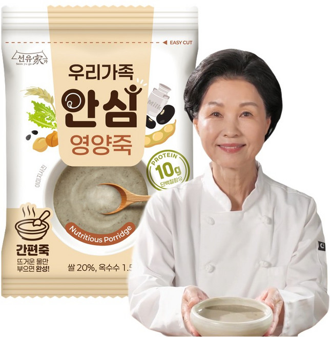 이종숙 고단백 영양죽 아침식사 무설탕 즉석죽, 30개, 40g