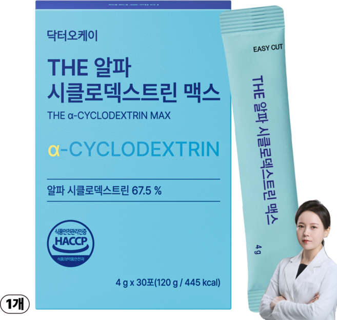 알파CD 알파시클로덱스트린 분말 식약청인증 HACCP, 1개, 30회분