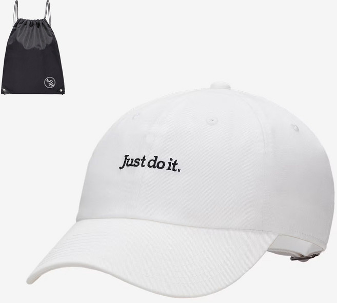 나이키 캐주얼 화이트 캡 모자 야구모자 JUST DOIT 볼캡 (PGN짐쌕가방 지급)