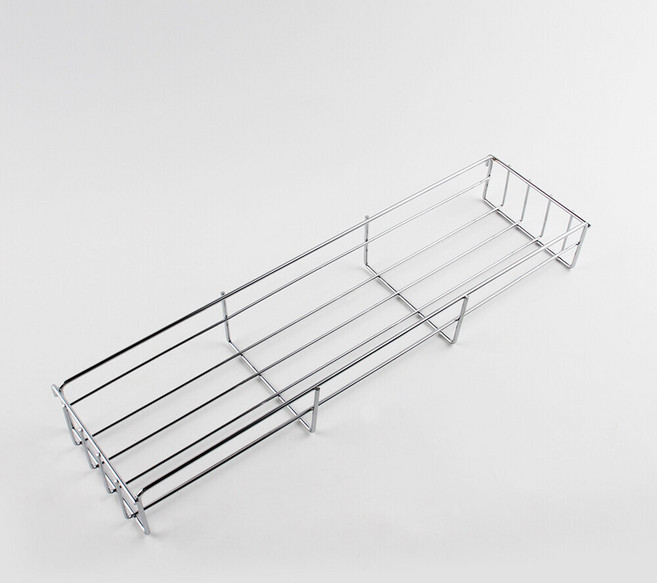 국산 싱크대 LT망 바스켓 인출식 슬라이딩 레일 선반, 300mm