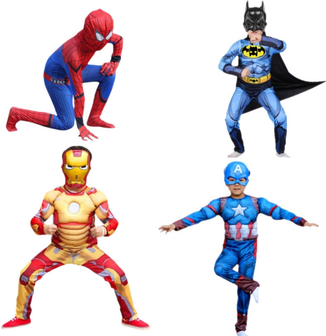 유치원 어린이집 할로윈데이 복장 어벤져스 아이언맨 스파이더맨 캡틴아메리카 배트맨 캐릭터 코스튬 의상