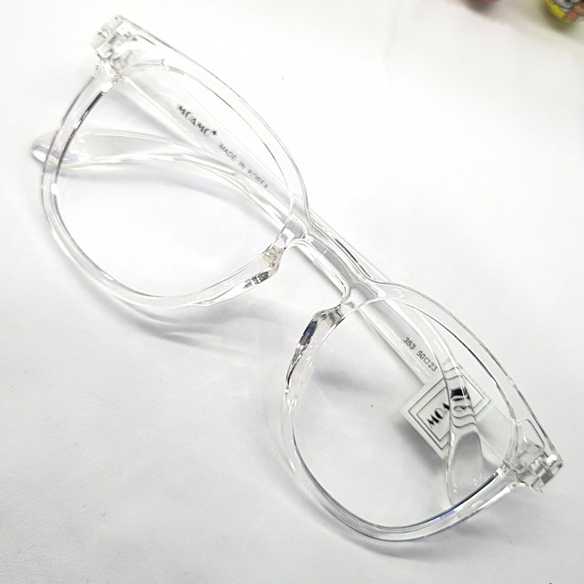 반디 모아모 353 50.23 140 투명 크리스탈 선글라스 겸용 빅사이즈 뿔테